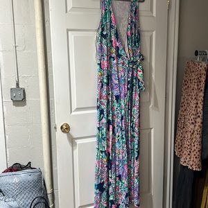 Lilly Pulitzer maxi wrap dress!